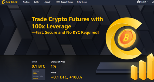 Double Deposit Bonus, Welcome Bonus And No-KYC 100x Leverage Trading Now Available on BexBack