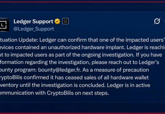 Ledger Confirms Hidden Hardware Implant in Affected User’s Wallet